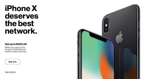 Verizon Offers $300 Discount For IPhone X